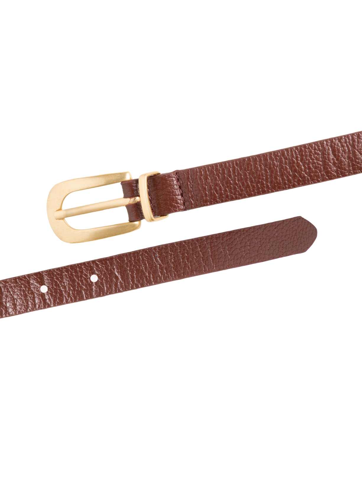 Cinto Feminino Médio Em Couro Marrom Market 33