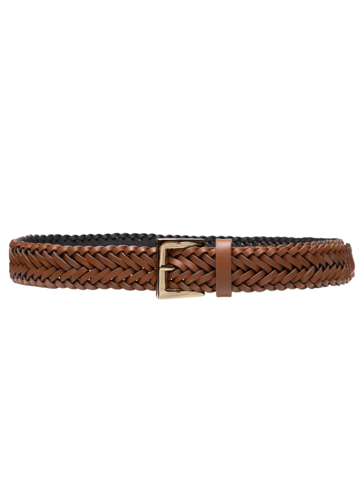 Cinto Feminino Médio Tressê Mocha - Marrom