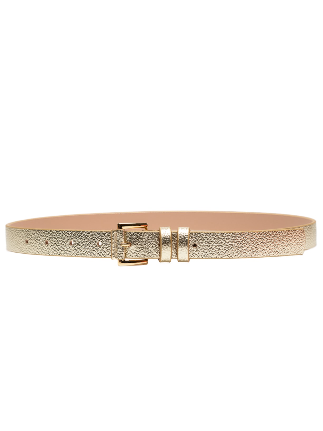 Cinto Feminino Metal Leather - Dourado