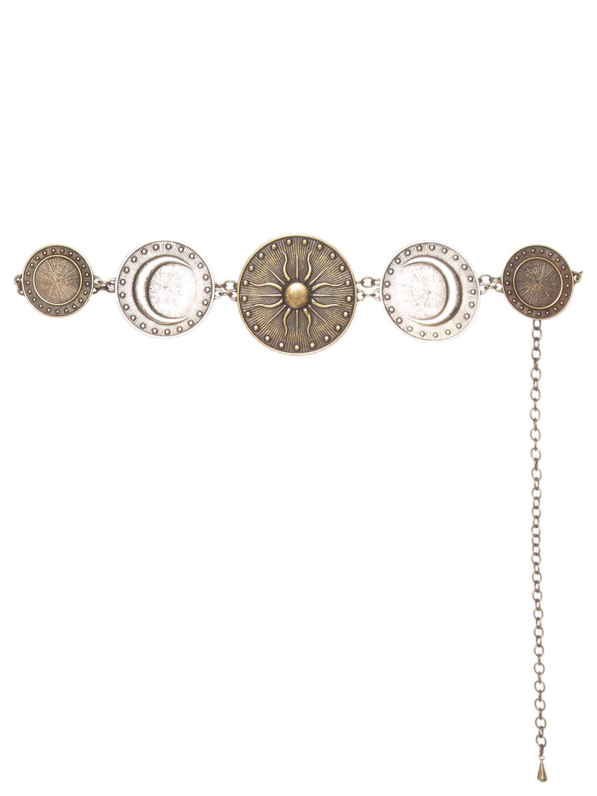 Cinto Feminino Metal Solar Dourado Nk