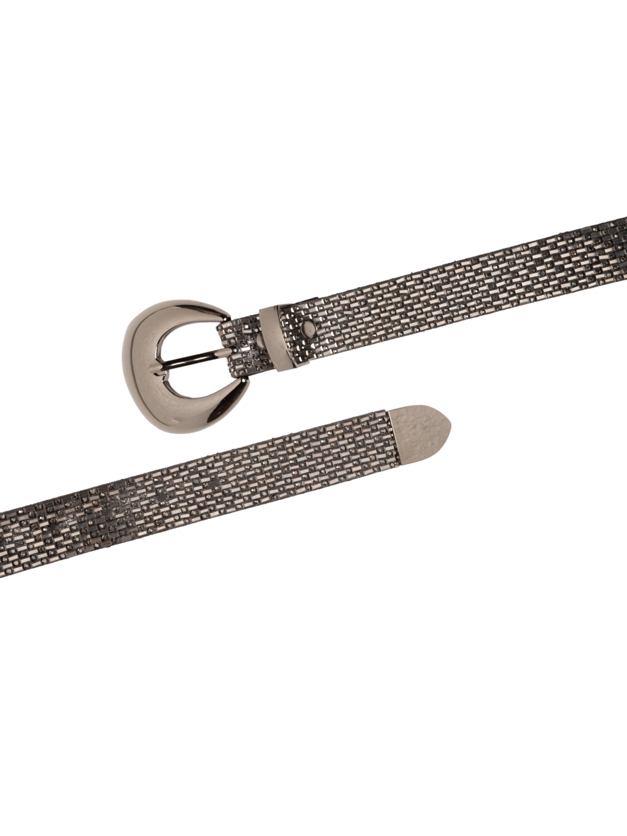 Cinto Feminino Metálico Com Fivela Arredondada Preto Market 33