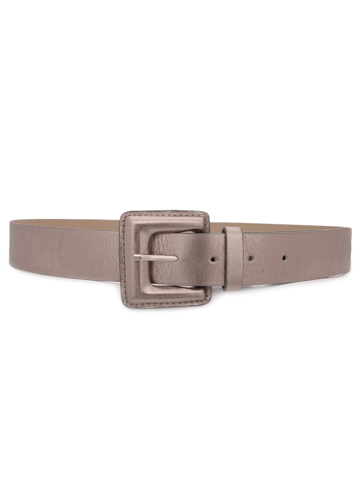 Cinto Feminino Metalizado - Prata