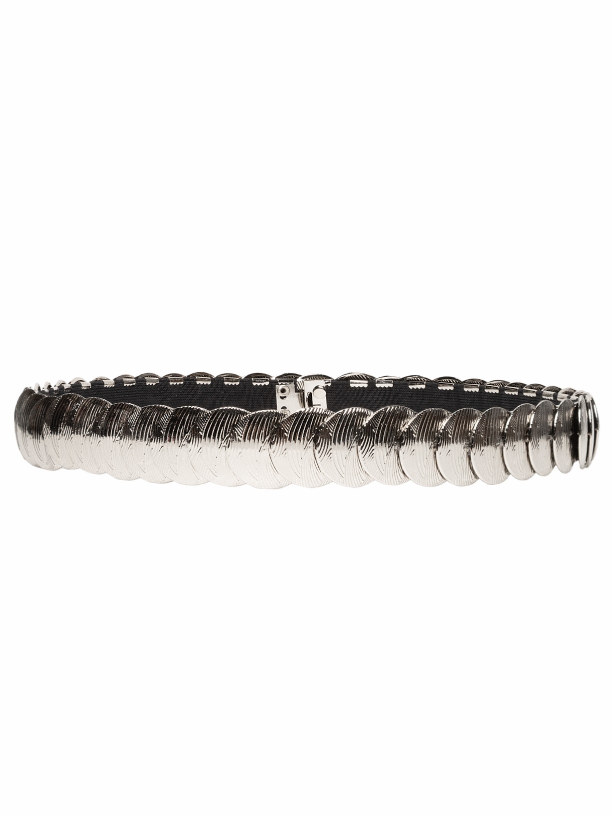 Cinto Feminino Moeda Prateado Market 33