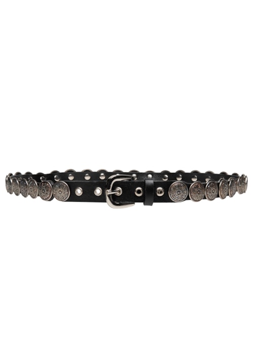 Cinto Feminino Moedas – Preto