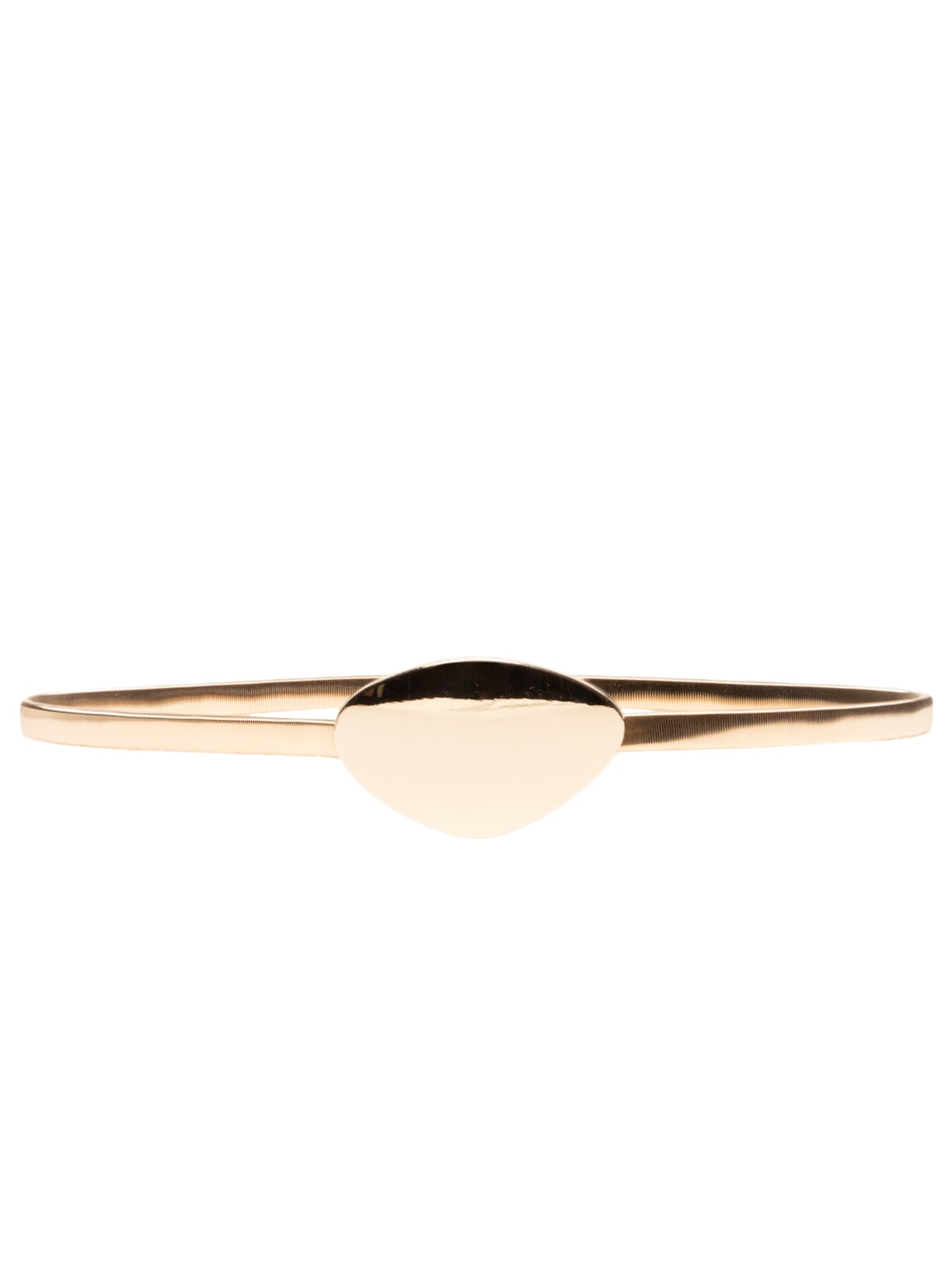 Cinto Feminino Mola Com Fivela Orgânica - Dourado