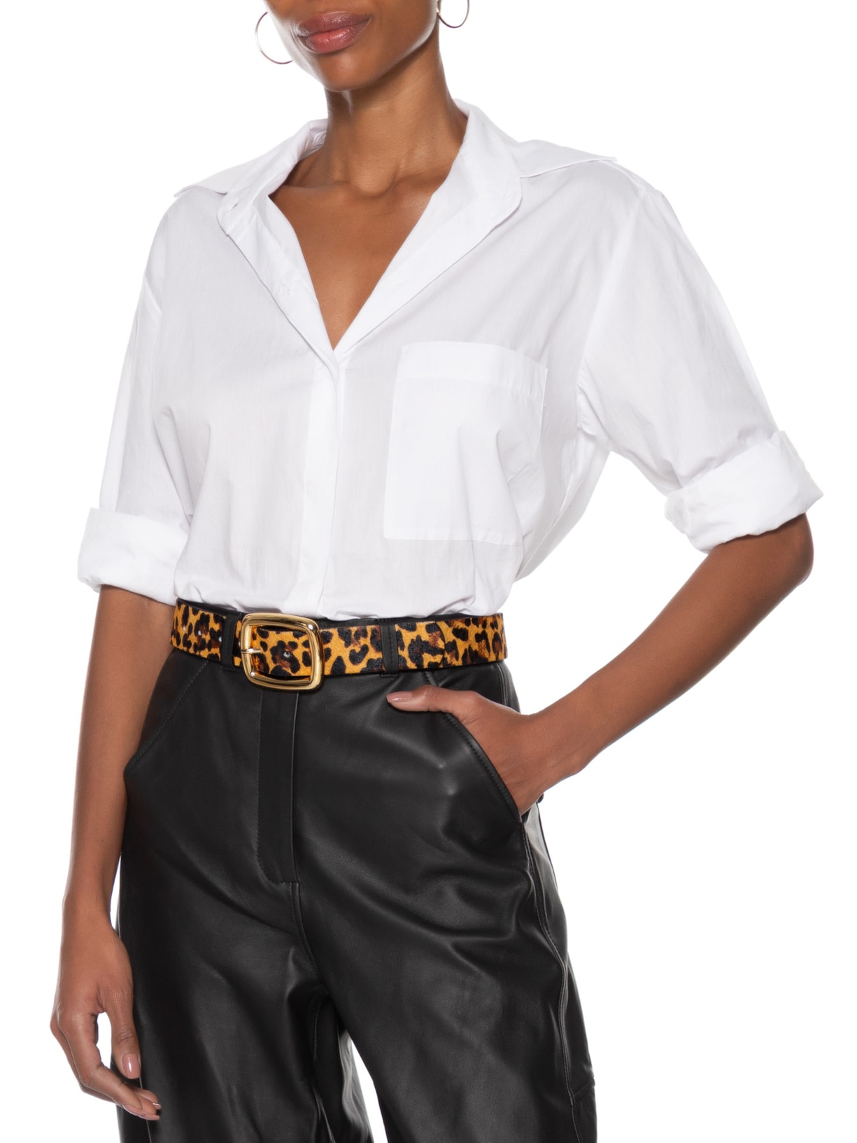 Cinto Feminino Onça Caramelo Enfeites Ouro Animal Print Luiza Barcelos