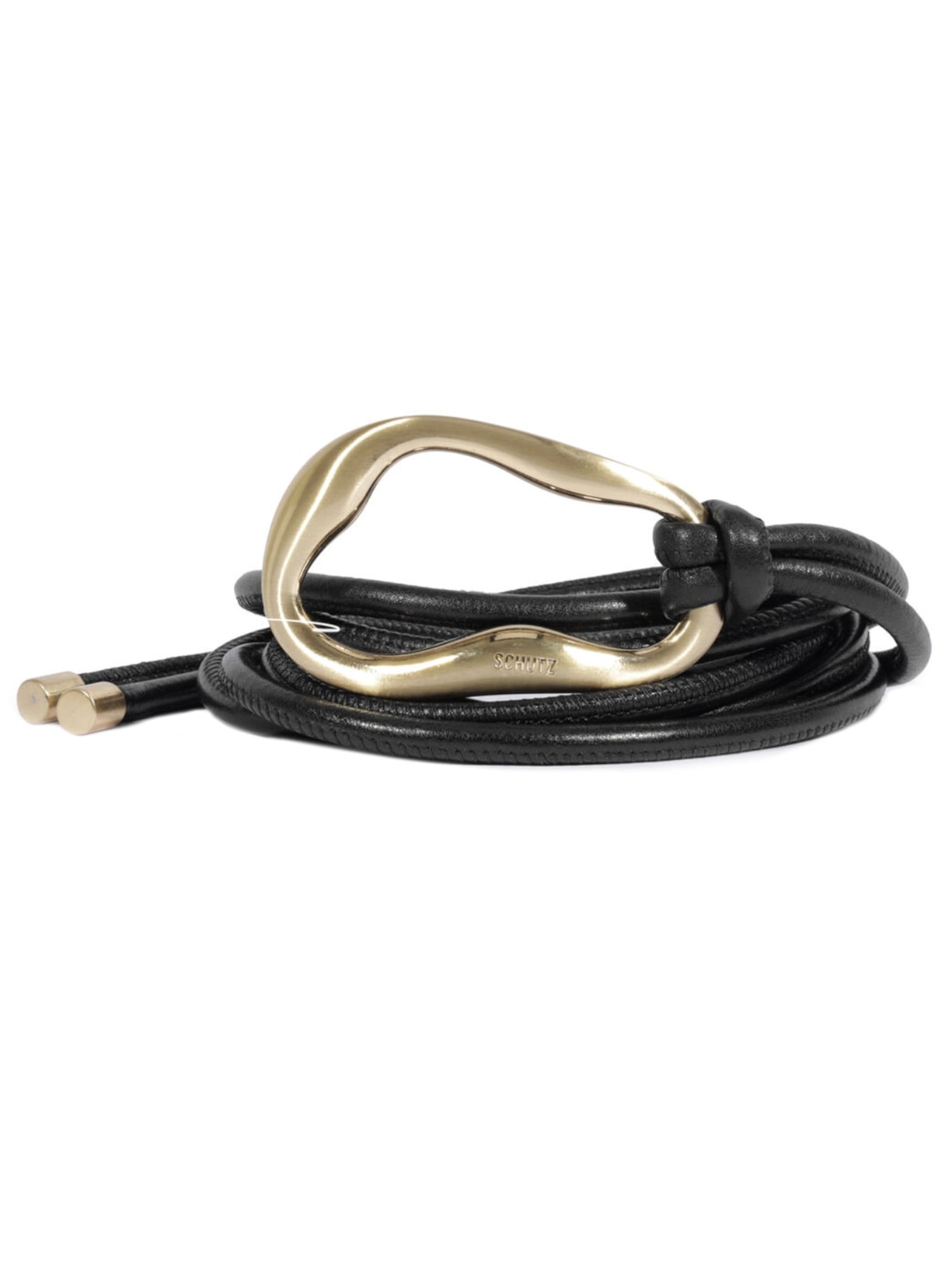 Cinto Feminino Orgânico Couro Preto Schutz