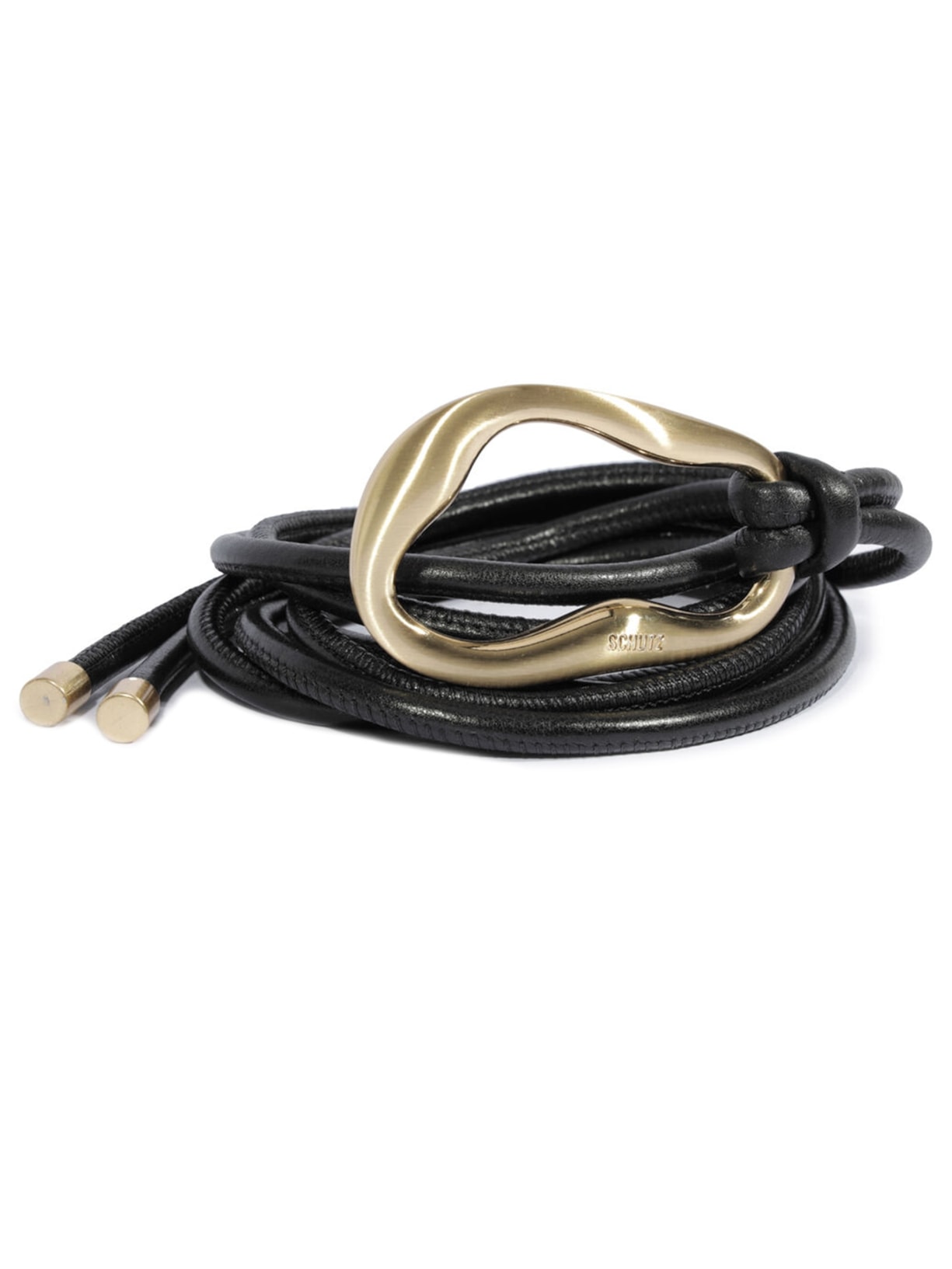 Cinto Feminino Orgânico Couro Preto Schutz