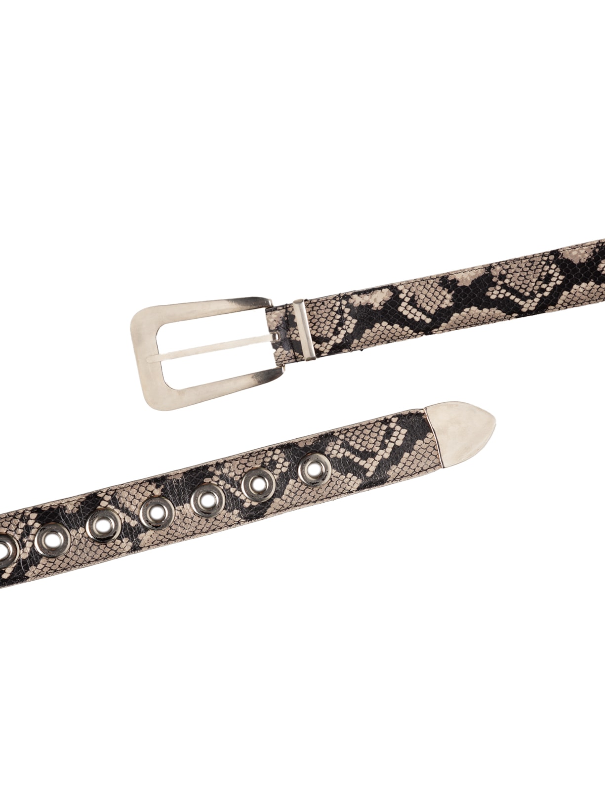 Cinto Feminino Python Lily Cinza Nk