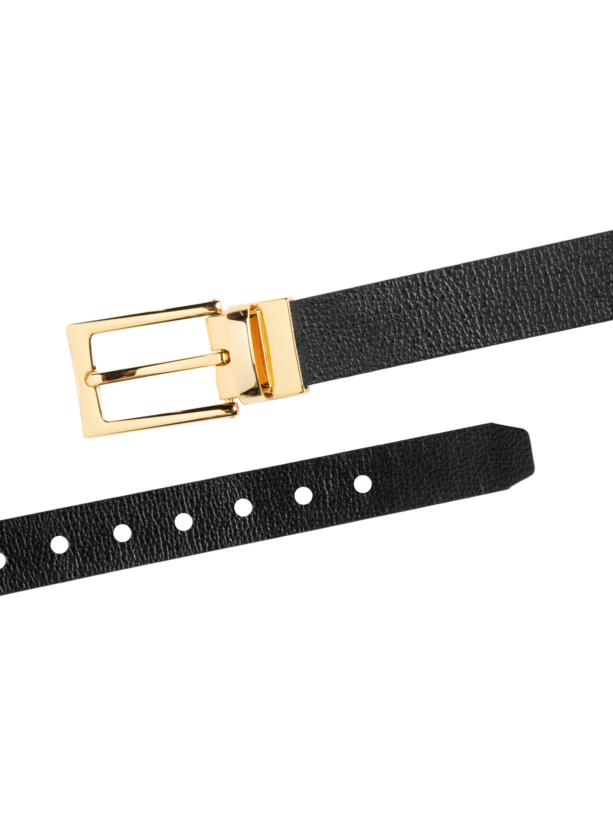 Cinto Feminino Reversível Fivela Banhada Em Ouro Preto '2Essential