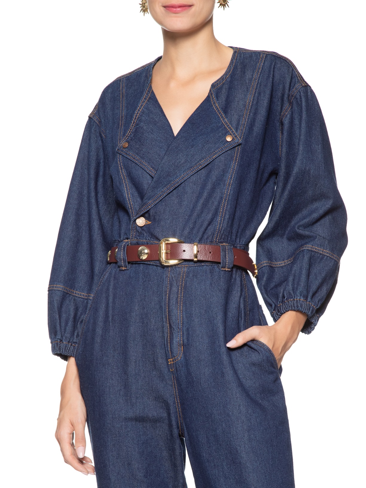 Cinto Feminino Semi Esferas Vinho Luiza Barcelos