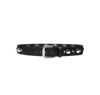 Cinto Feminino Soleta Enfeites Niquel - Preto