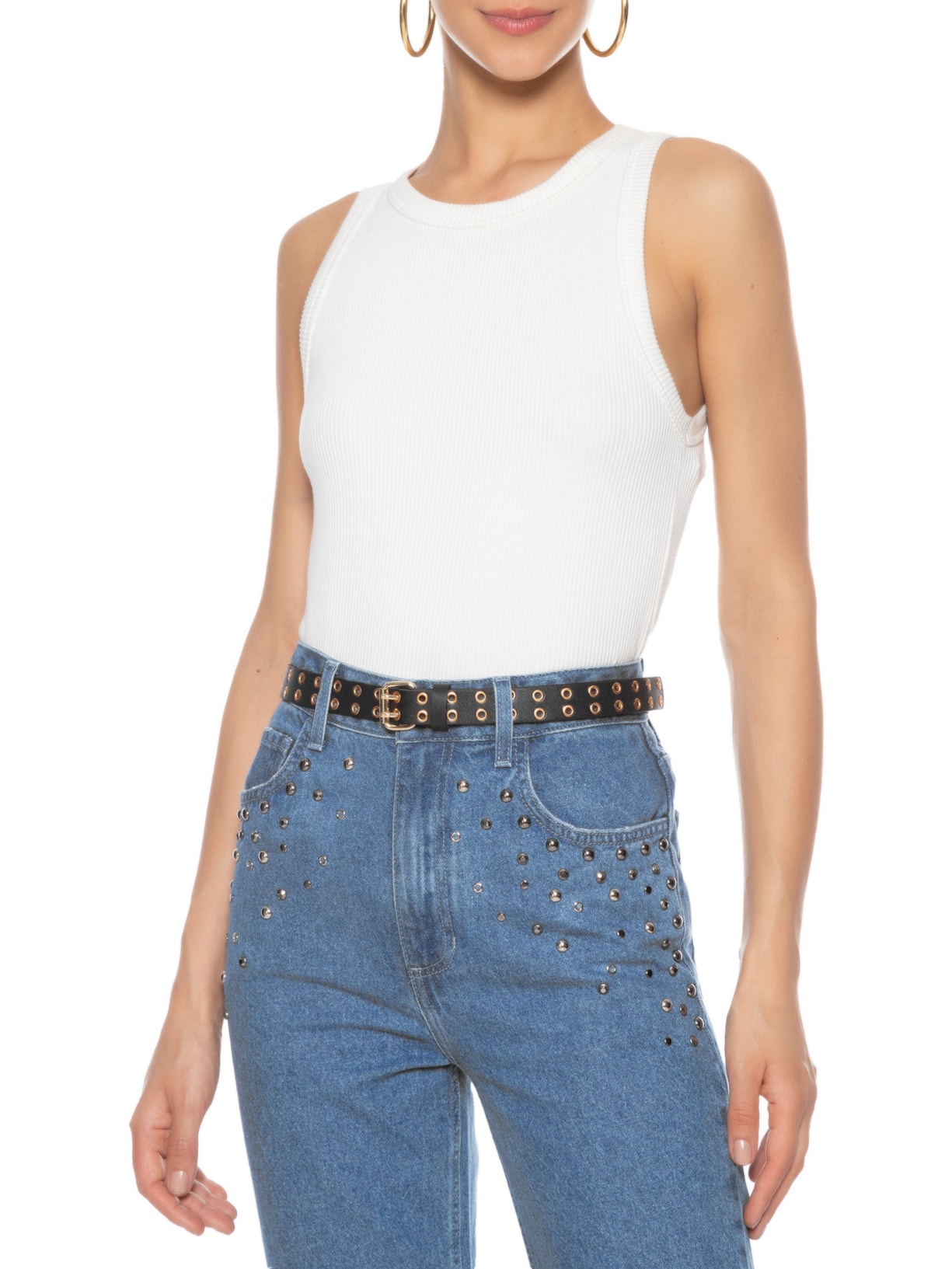 Cinto Feminino Soleta Preto Luiza Barcelos