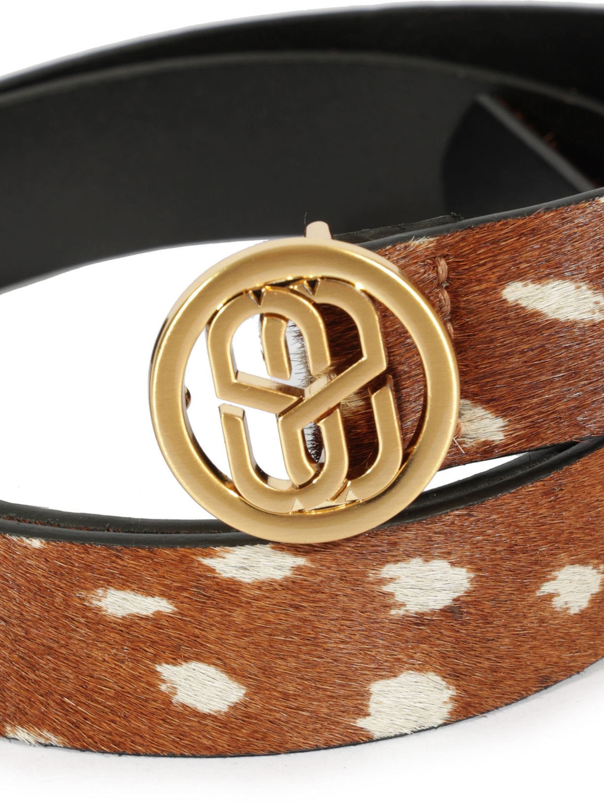 Cinto Feminino SS Couro Animal Print Schutz