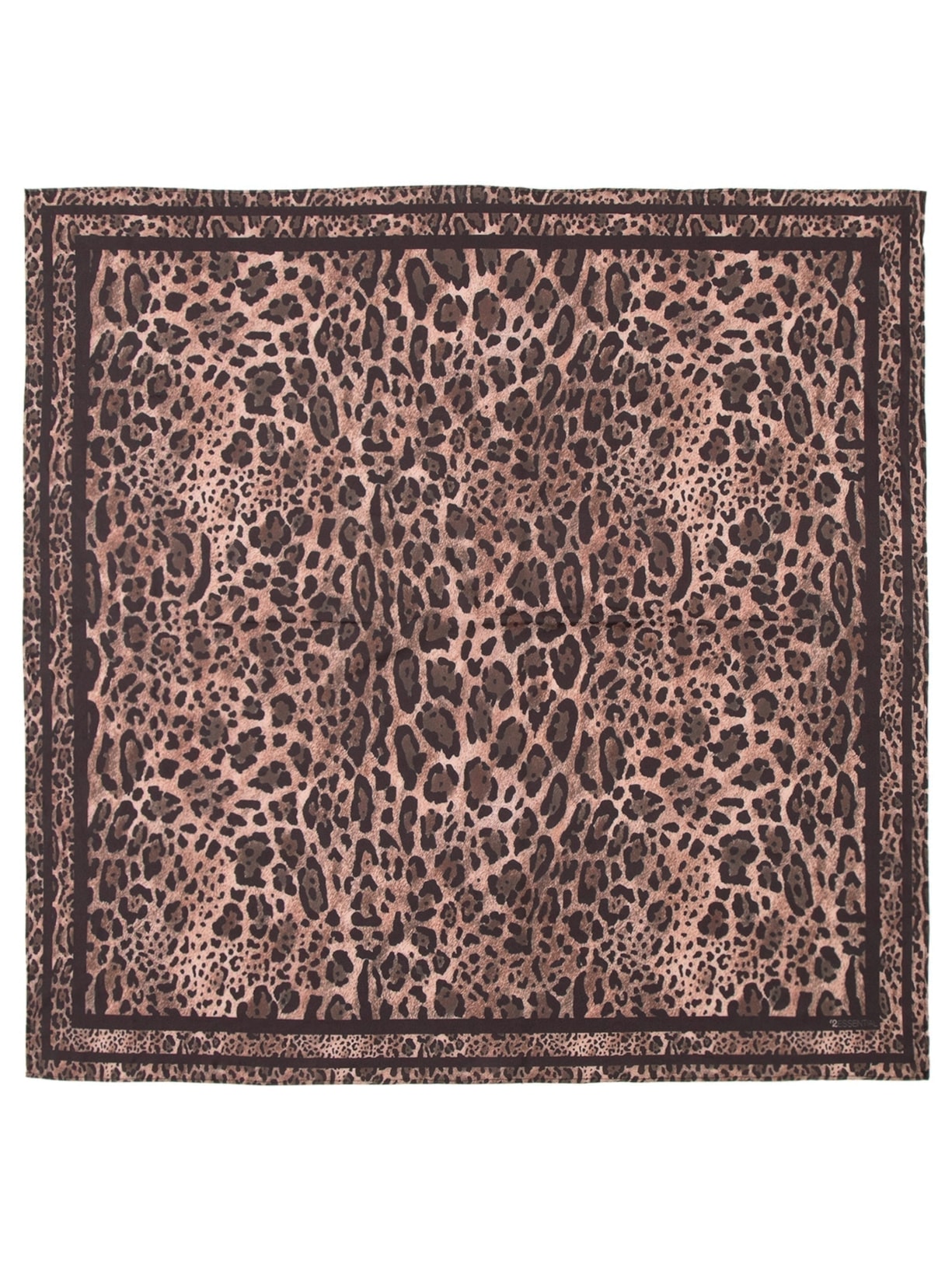 Cinto Feminino Texturizado Em Couro + 2 Lenços Marrom '2Essential