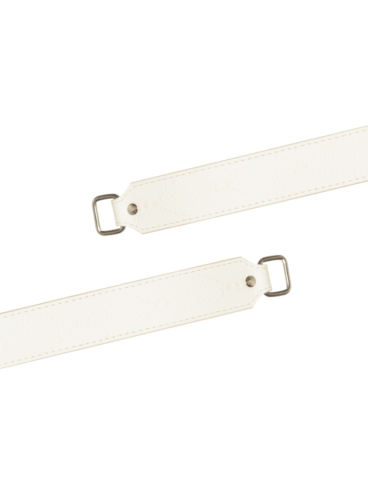 Cinto Feminino Texturizado Em Couro + 2 Lenços Off White '2Essential