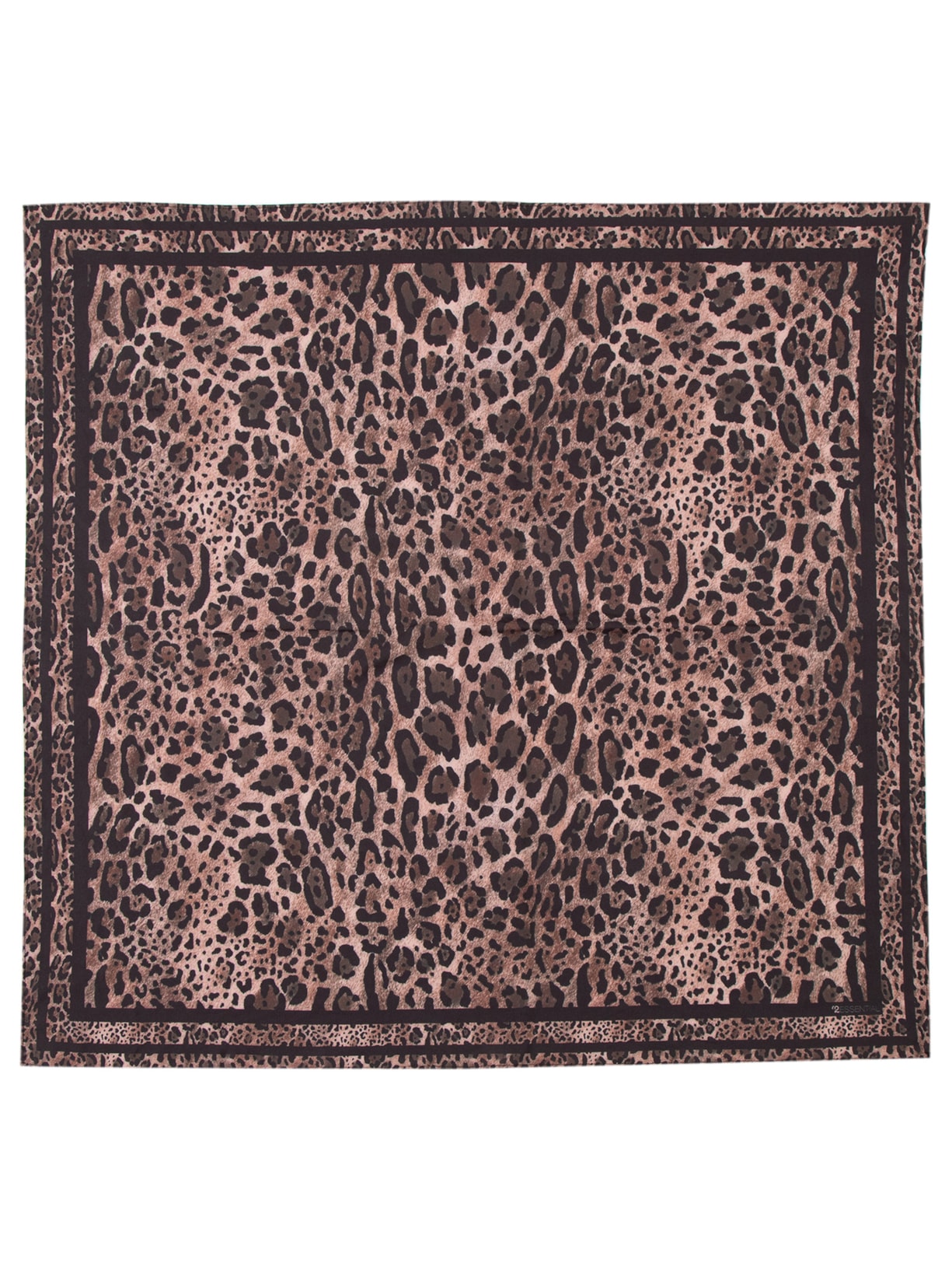 Cinto Feminino Texturizado Em Couro + 2 Lenços Preto '2Essential