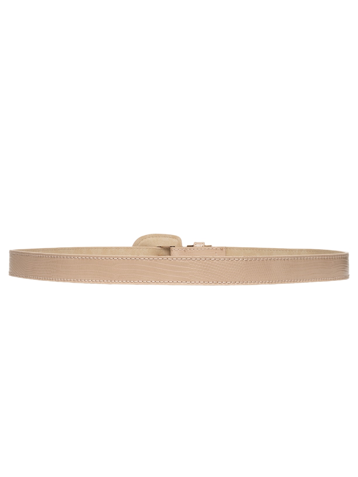 Cinto Feminino Texturizado Fivela Encapada Bege Basiq