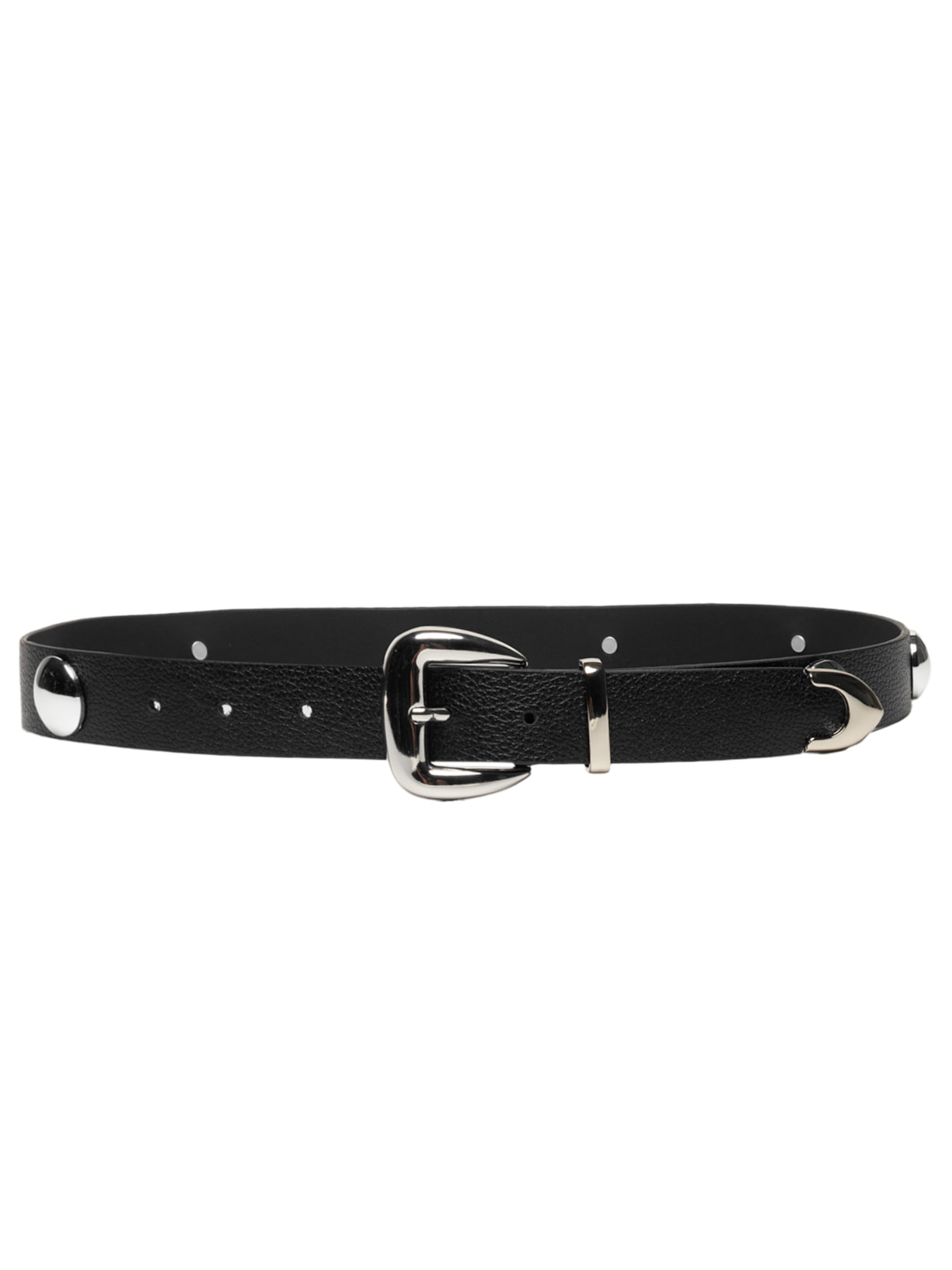 Cinto Feminino Viena Metais Níquel - Preto