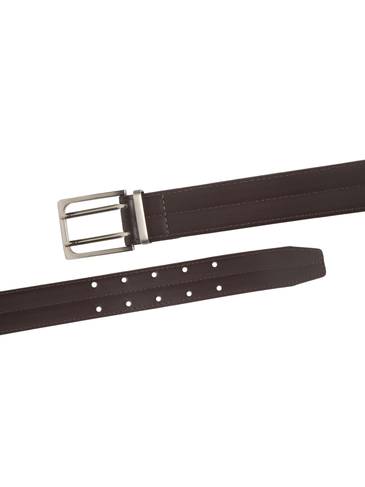 Cinto Masculino Acolchoado Com Detalhe Em Pesponto Marrom  '2 Essential