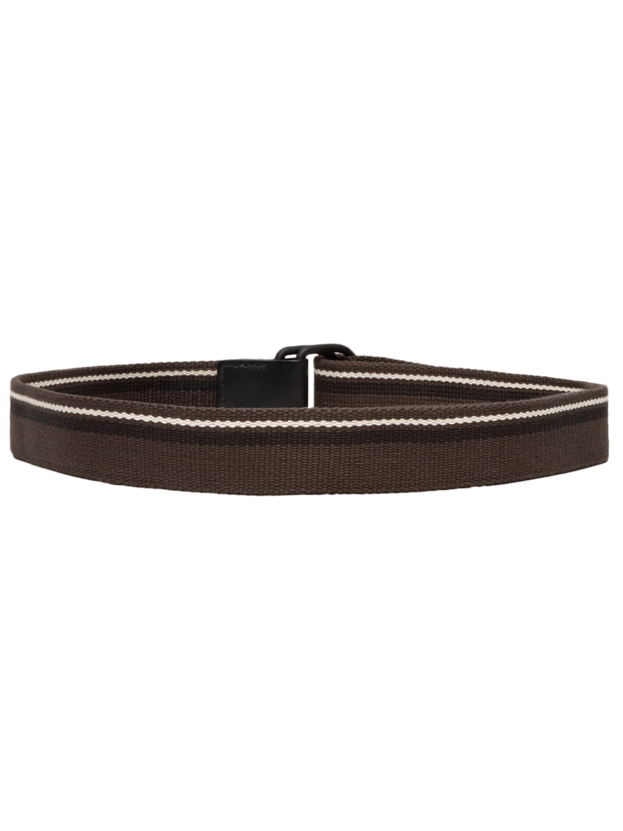 Cinto Masculino Ajustável de Algodão Listras Marrom Osklen
