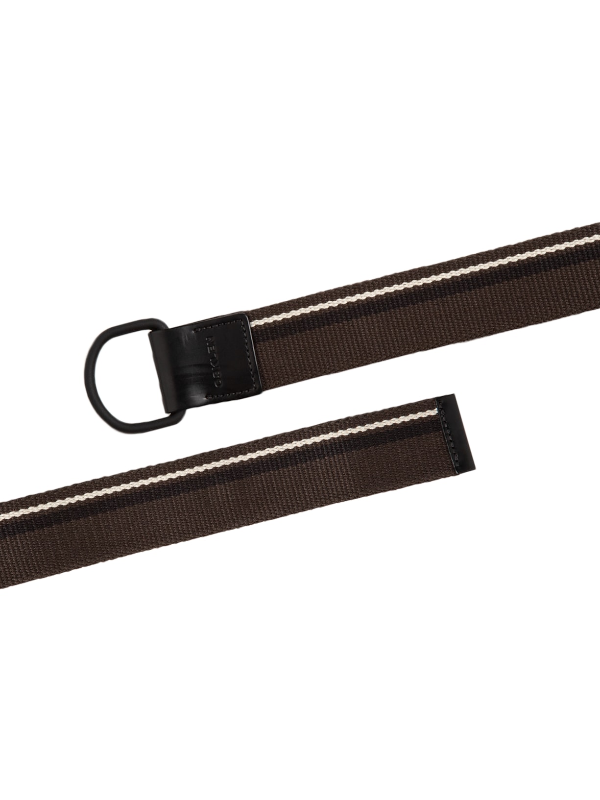 Cinto Masculino Ajustável de Algodão Listras Marrom Osklen