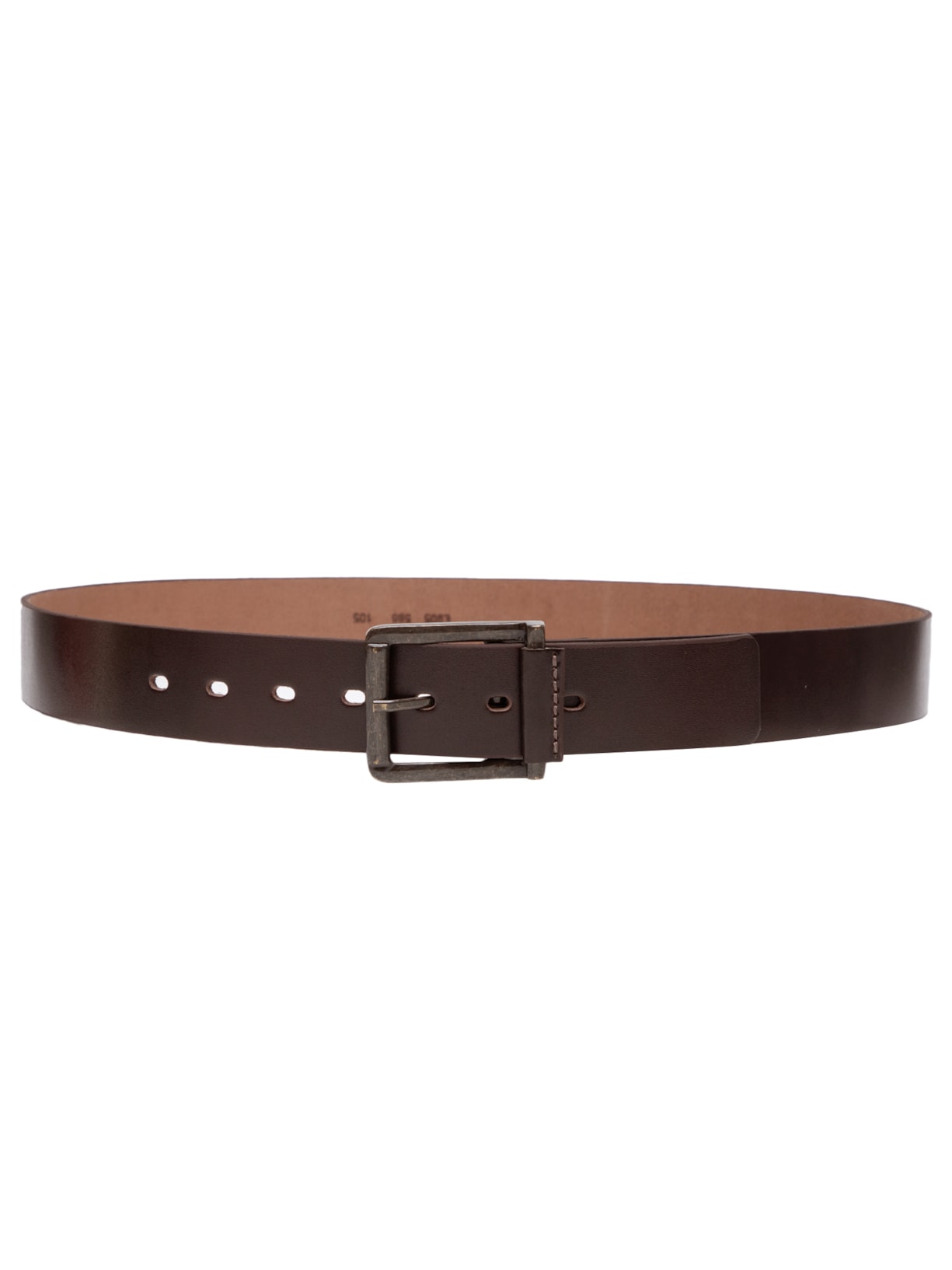 Cinto Masculino Básico Em Couro - Marrom