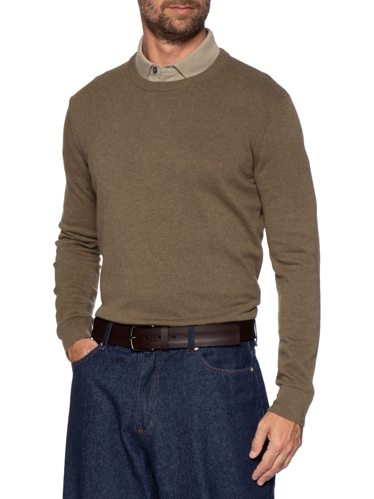 Cinto Masculino Básico Sunken Marrom Aramis