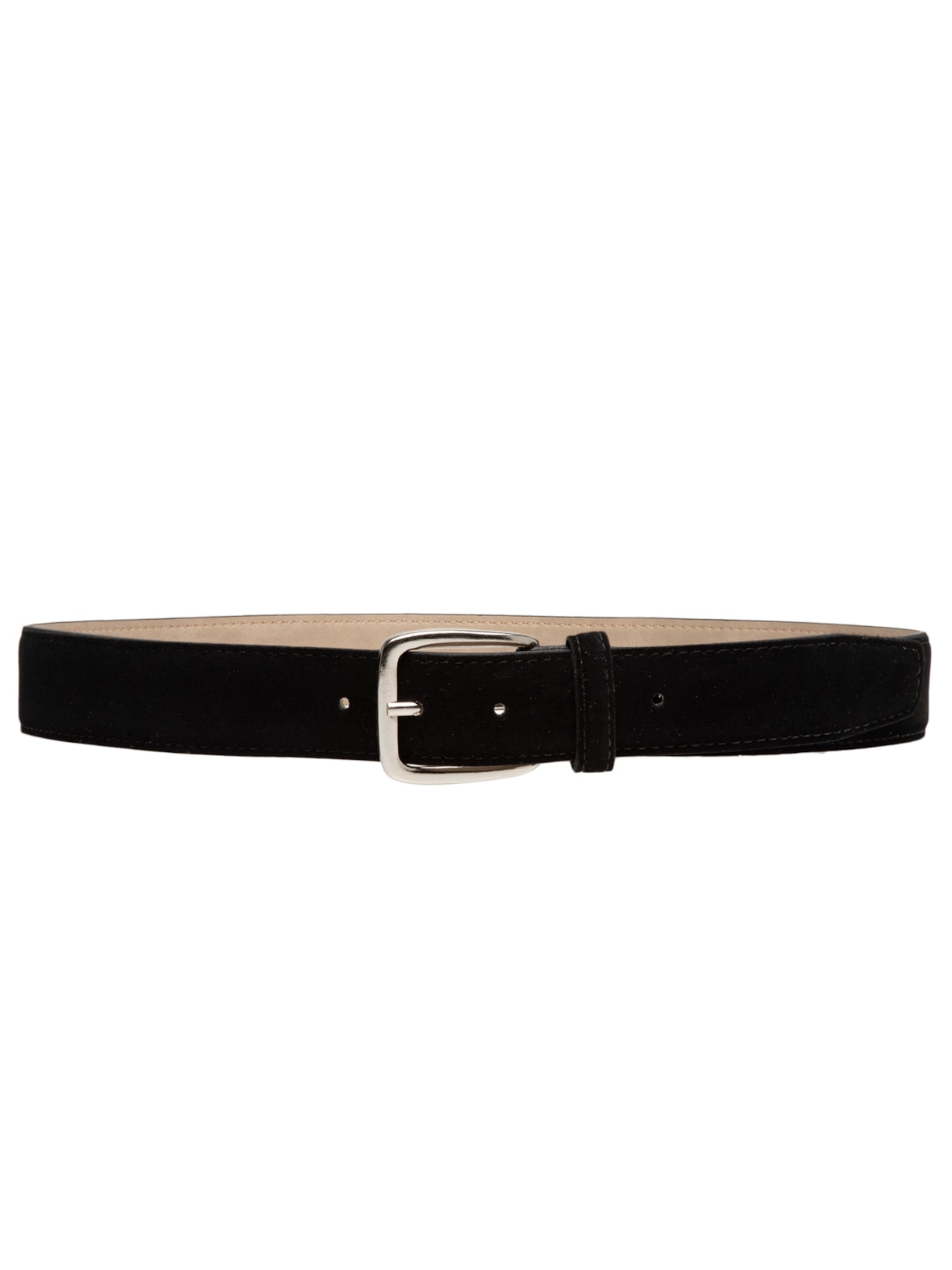 Cinto Masculino Casual De Camurça - Preto