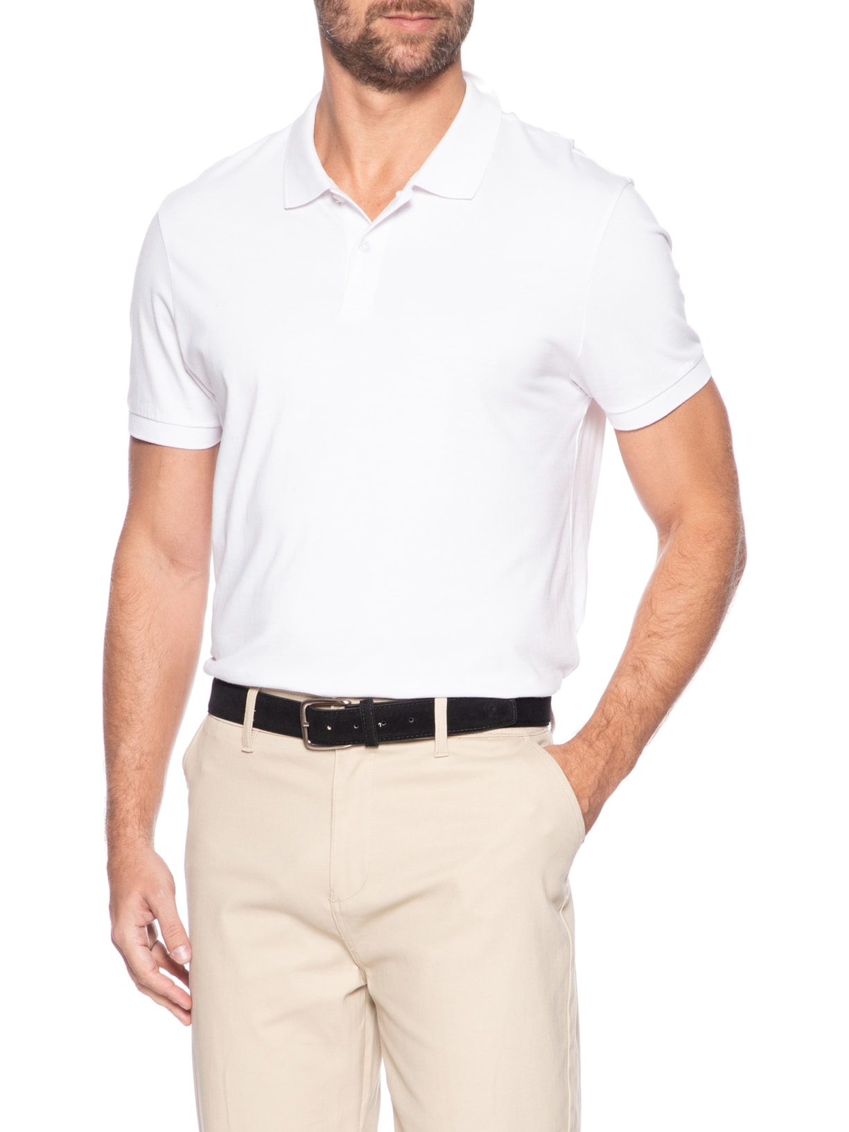 Cinto Masculino Casual De Camurça Preto '2 Essential