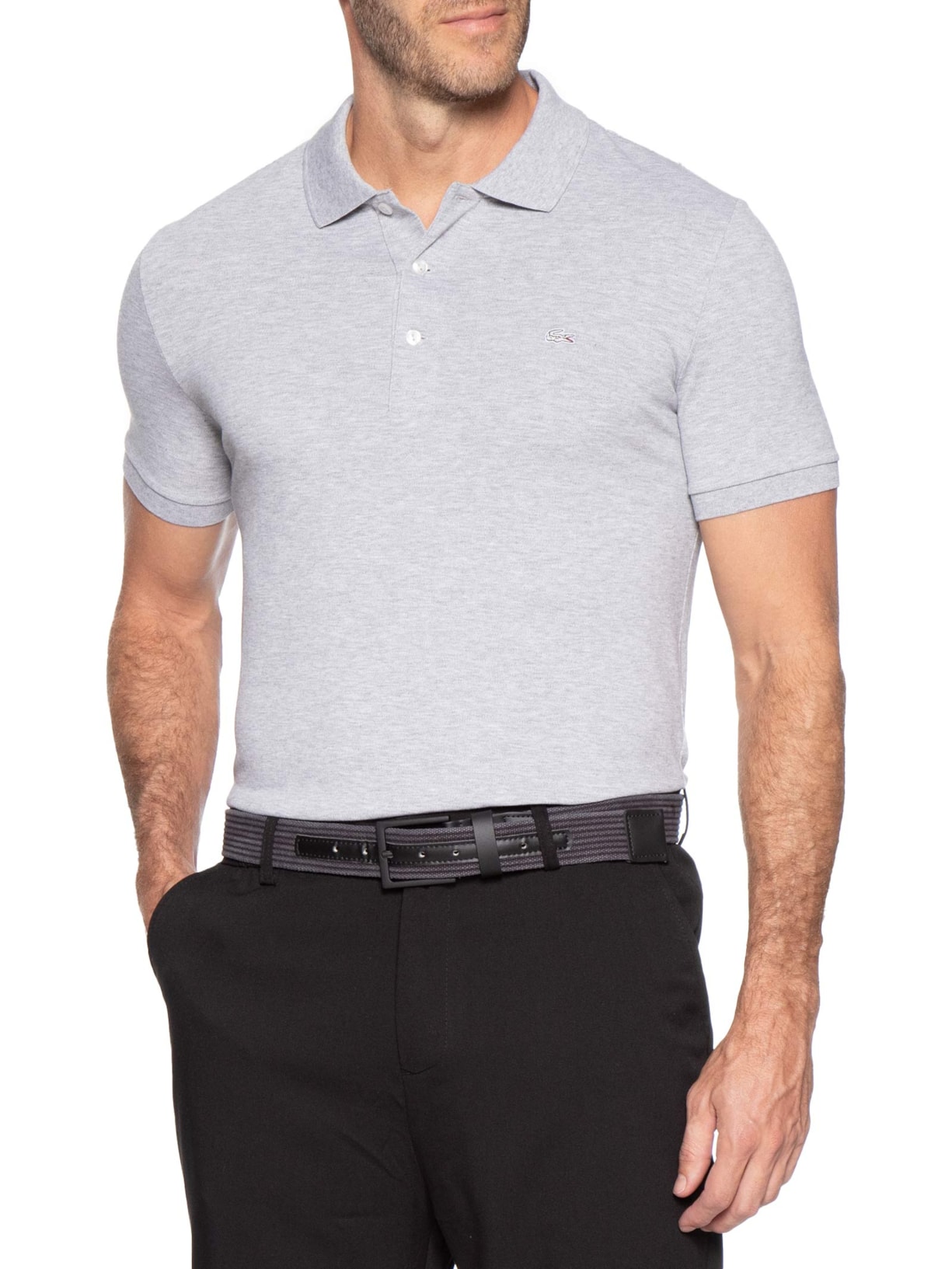 Cinto Masculino Casual Em Cadarço Com Detalhe Em Couro Preto '2 Essential