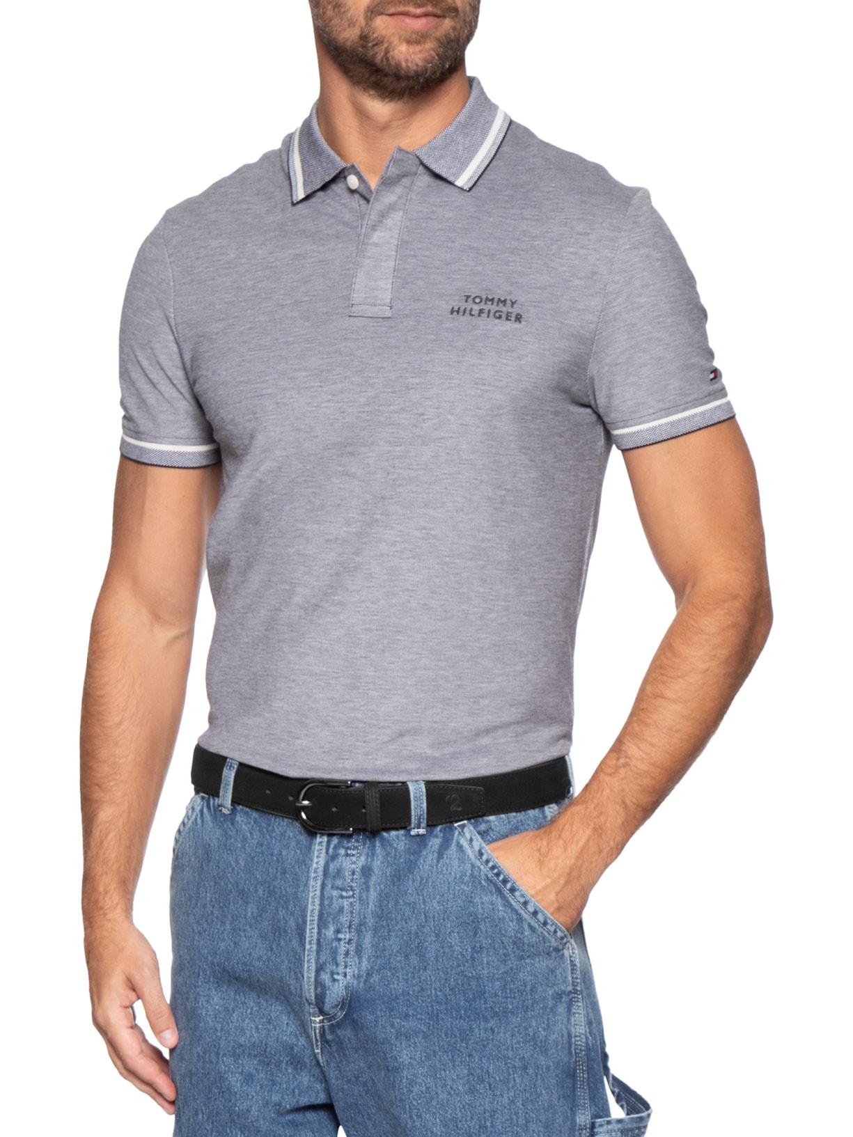 Cinto Masculino Casual Em Camurça Preto '2 Essential