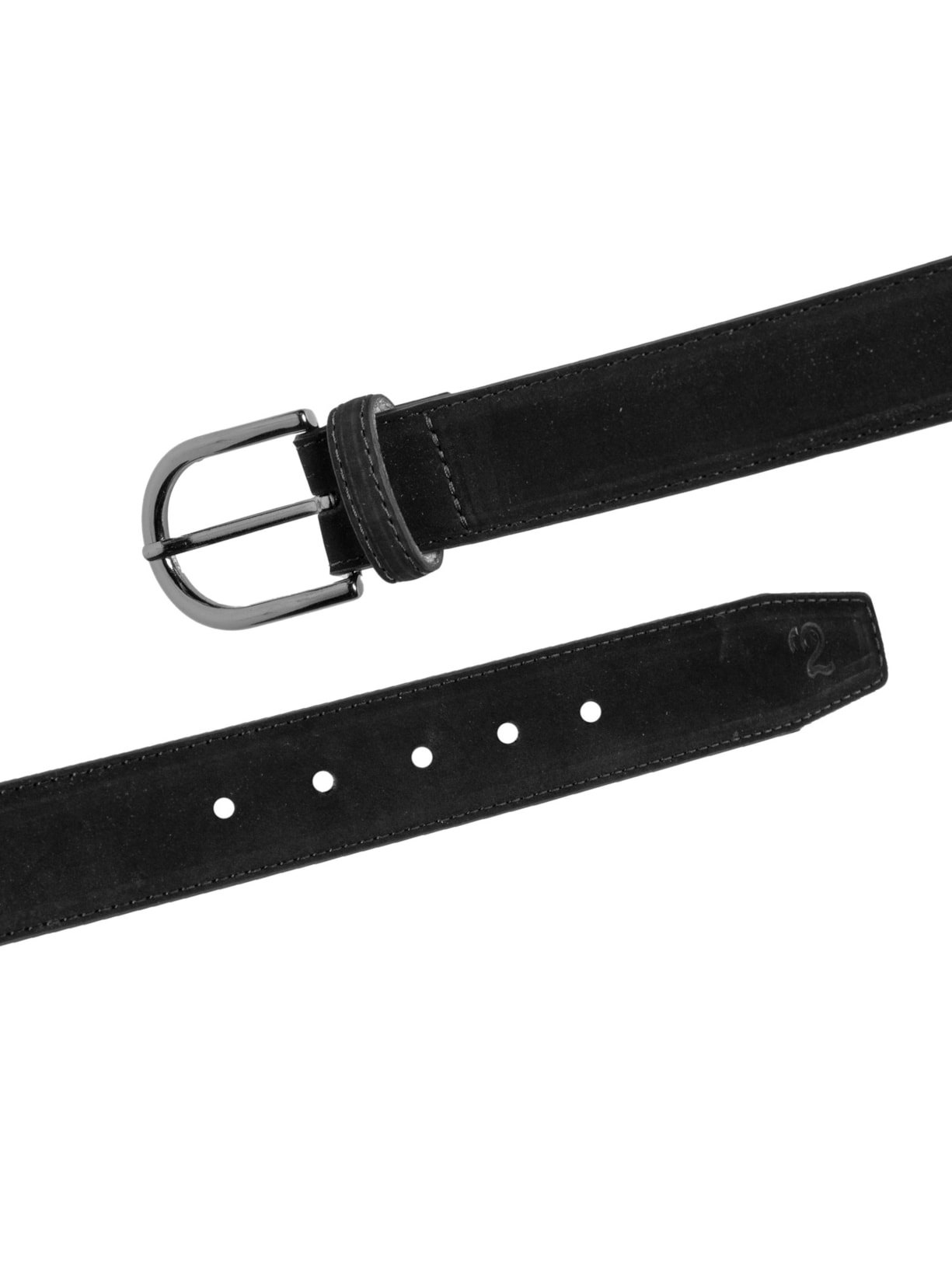 Cinto Masculino Casual Em Camurça Preto '2 Essential