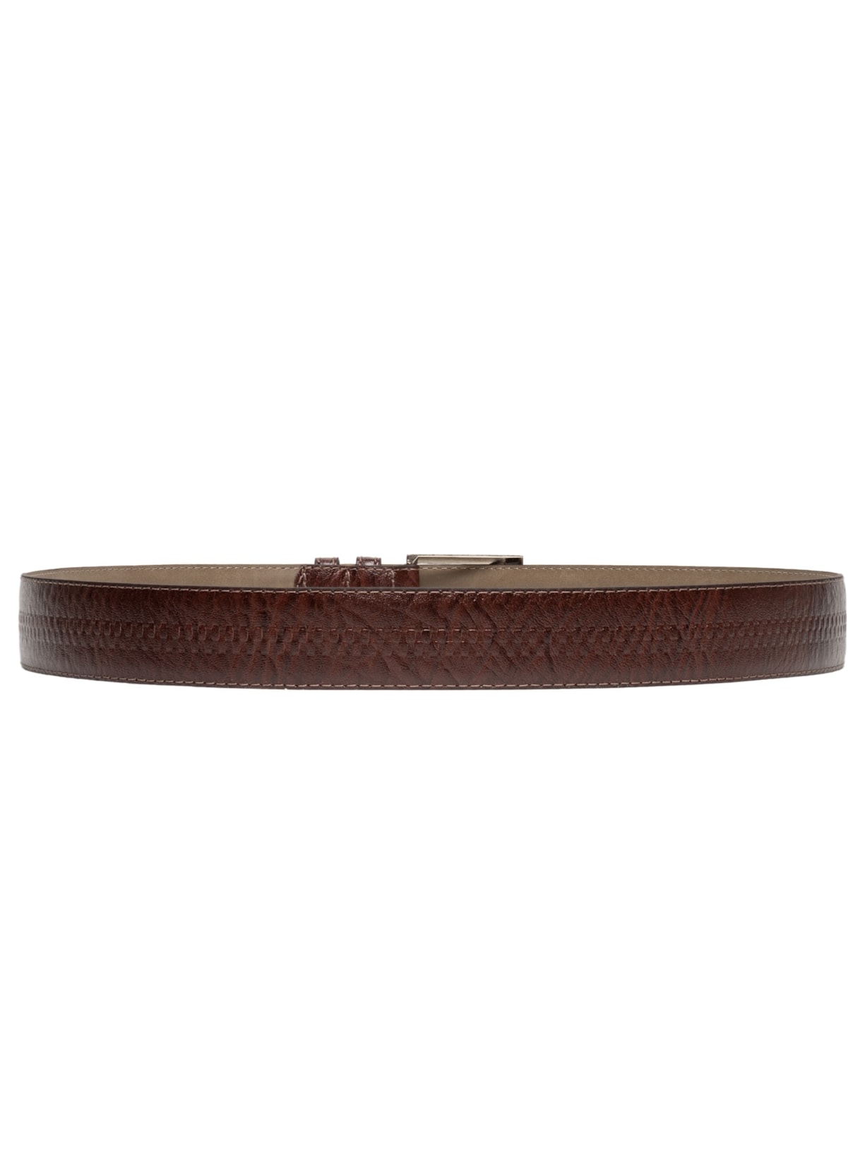Cinto Masculino Casual Em Couro Legítimo Marrom '2 Essential