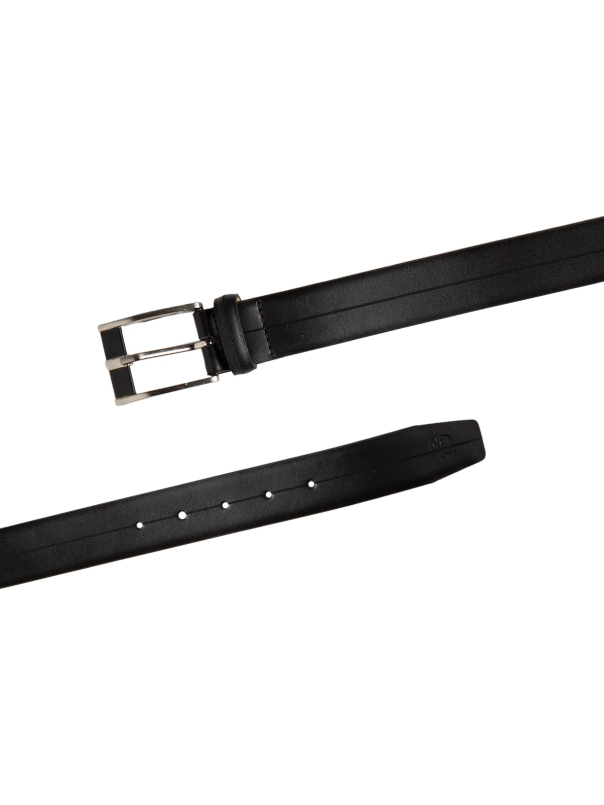 Cinto Masculino Casual Em Couro Legítimo Preto '2 Essential