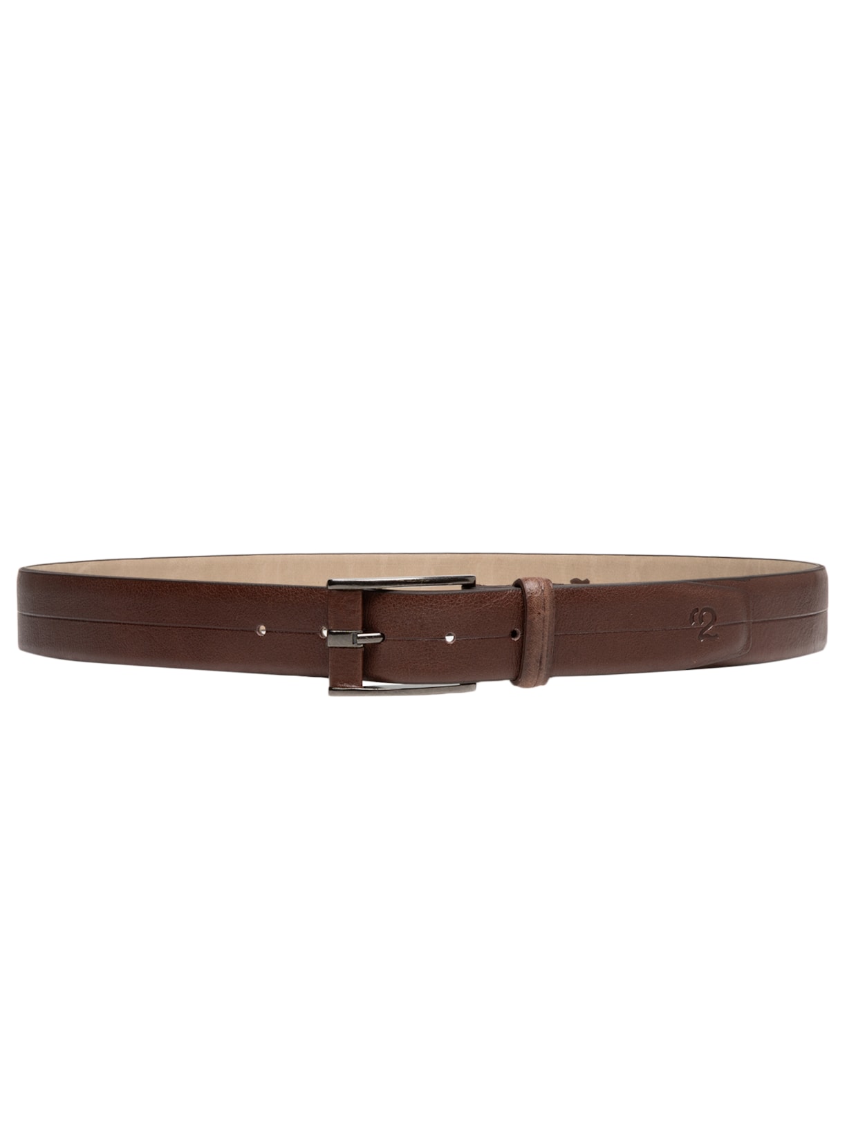 Cinto Masculino Casual Em Couro - Marrom