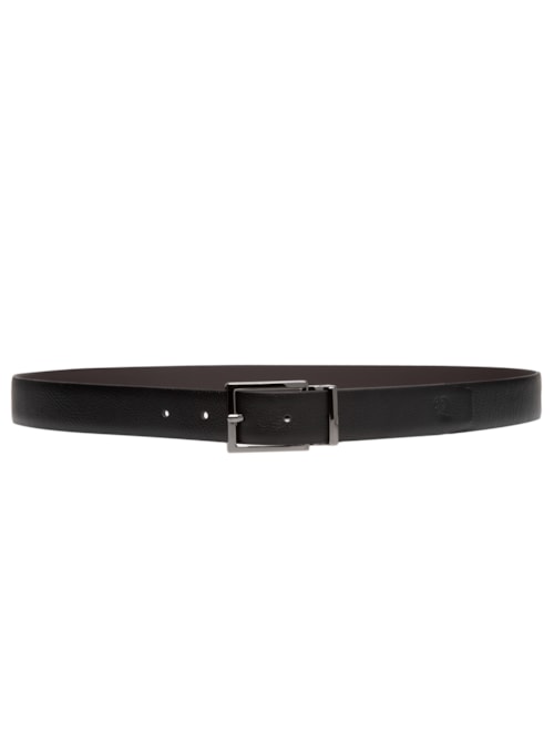 Cinto Masculino Casual Em Couro - Preto