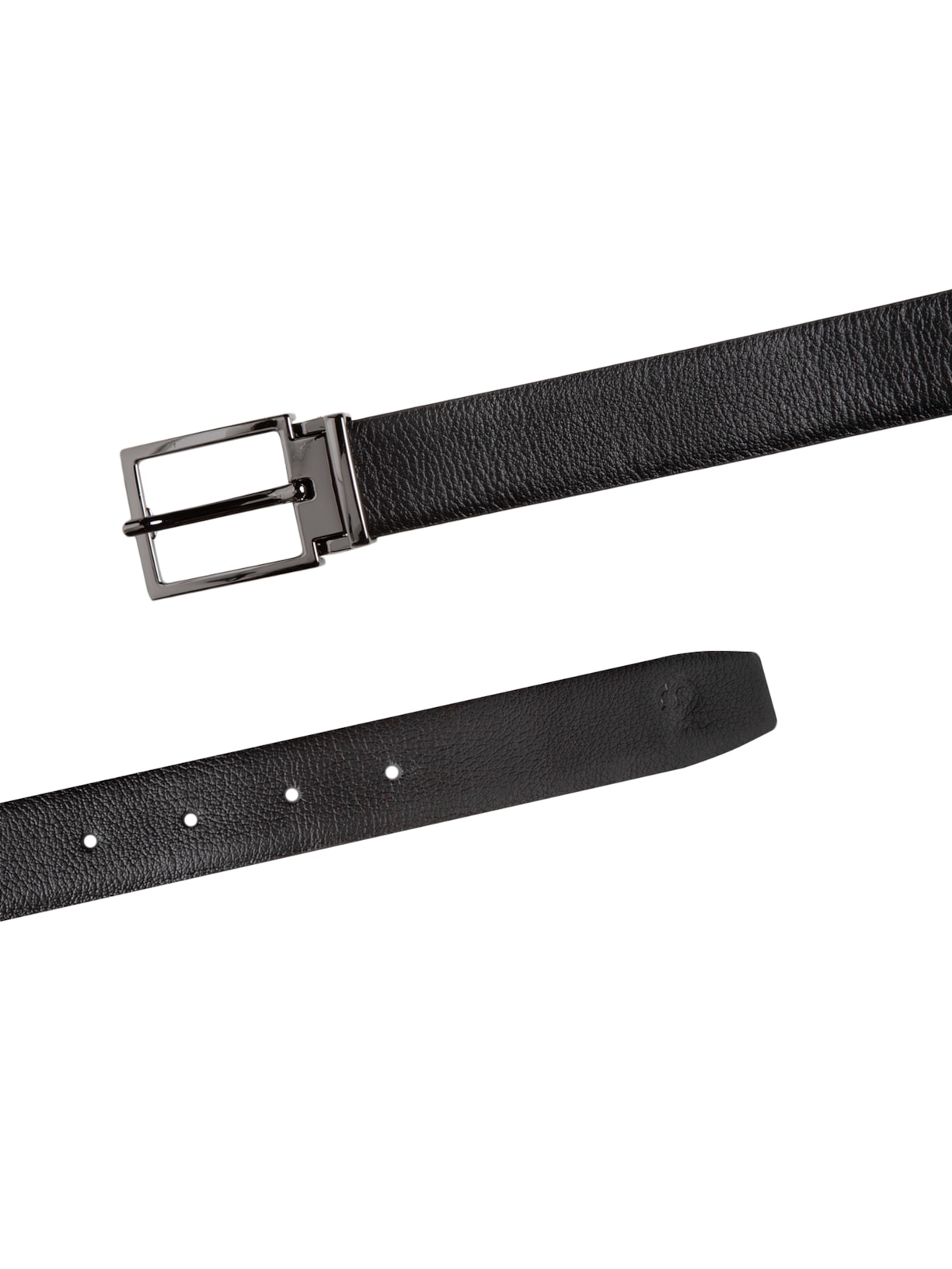 Cinto Masculino Casual Em Couro Preto '2 Essential