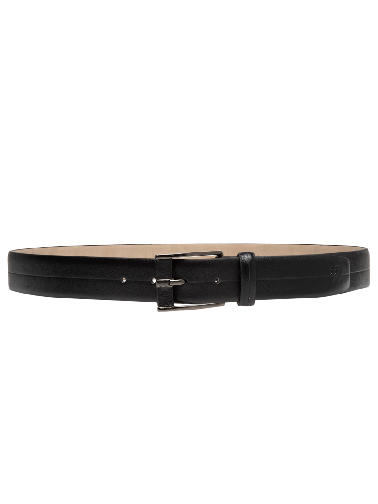 Cinto Masculino Casual Em Couro Preto  '2 Essential