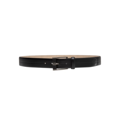Cinto Masculino Casual Em Couro - Preto 