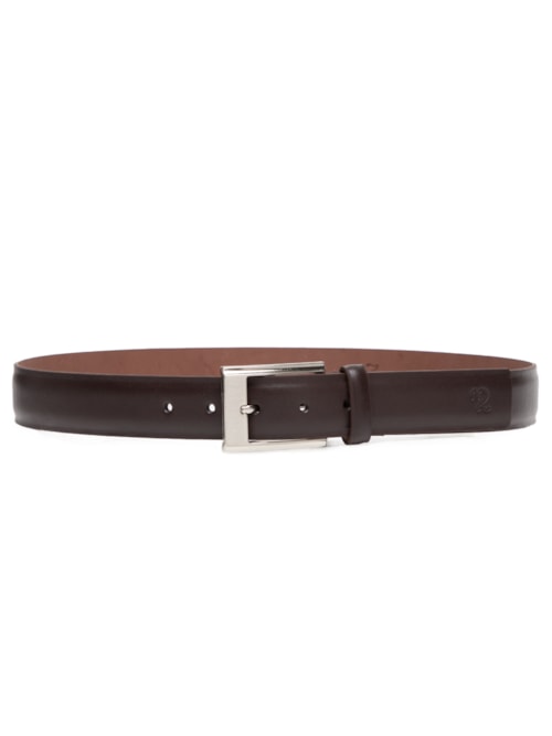 Cinto Masculino Com Detalhe Em Couro - Marrom