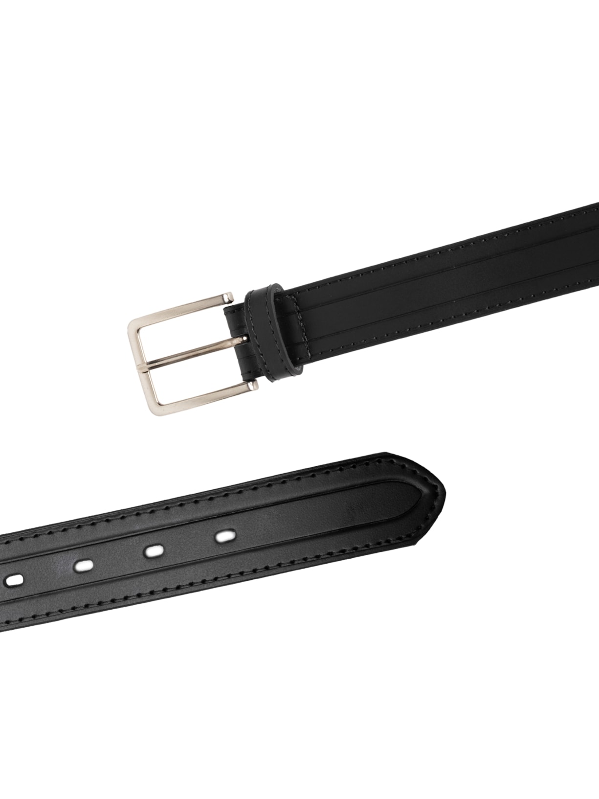 Cinto Masculino Com Textura Em Couro Legítimo Preto '2 Essential