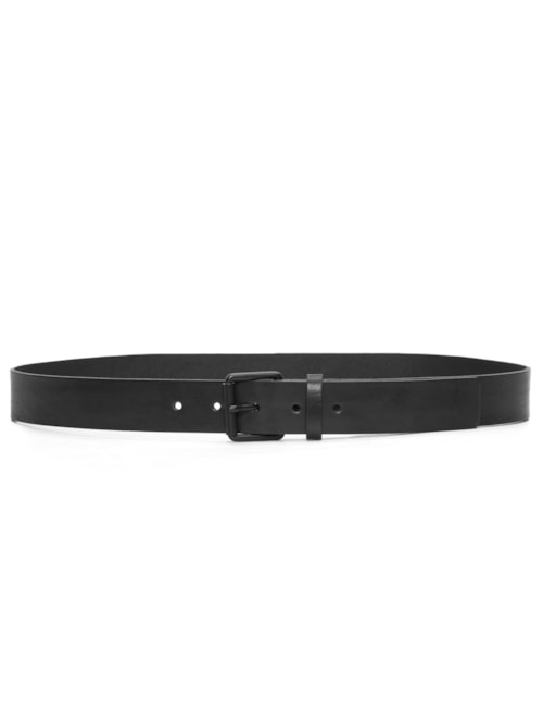 Cinto Masculino Couro Simples - Preto