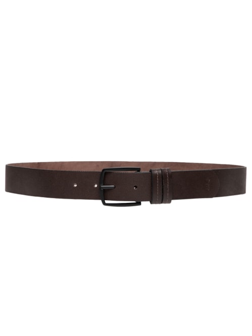 Cinto Masculino Couro Texturizado - Marrom