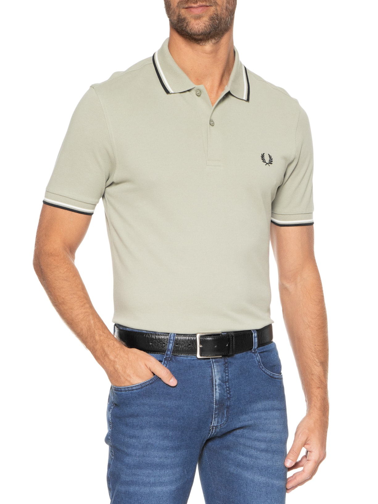 Cinto Masculino Croco Em Couro Preto '2 Essential