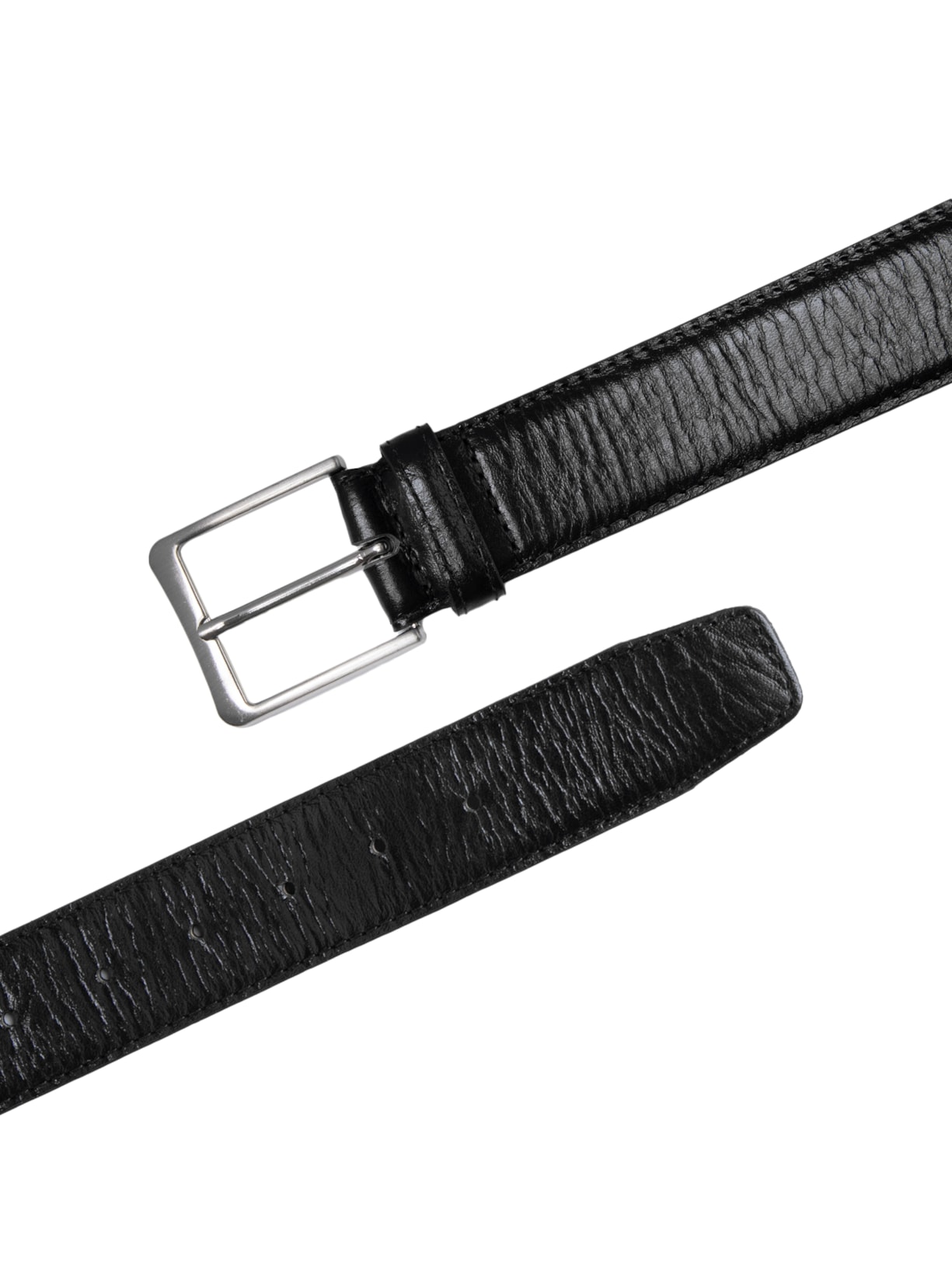 Cinto Masculino Croco Em Couro Preto '2 Essential