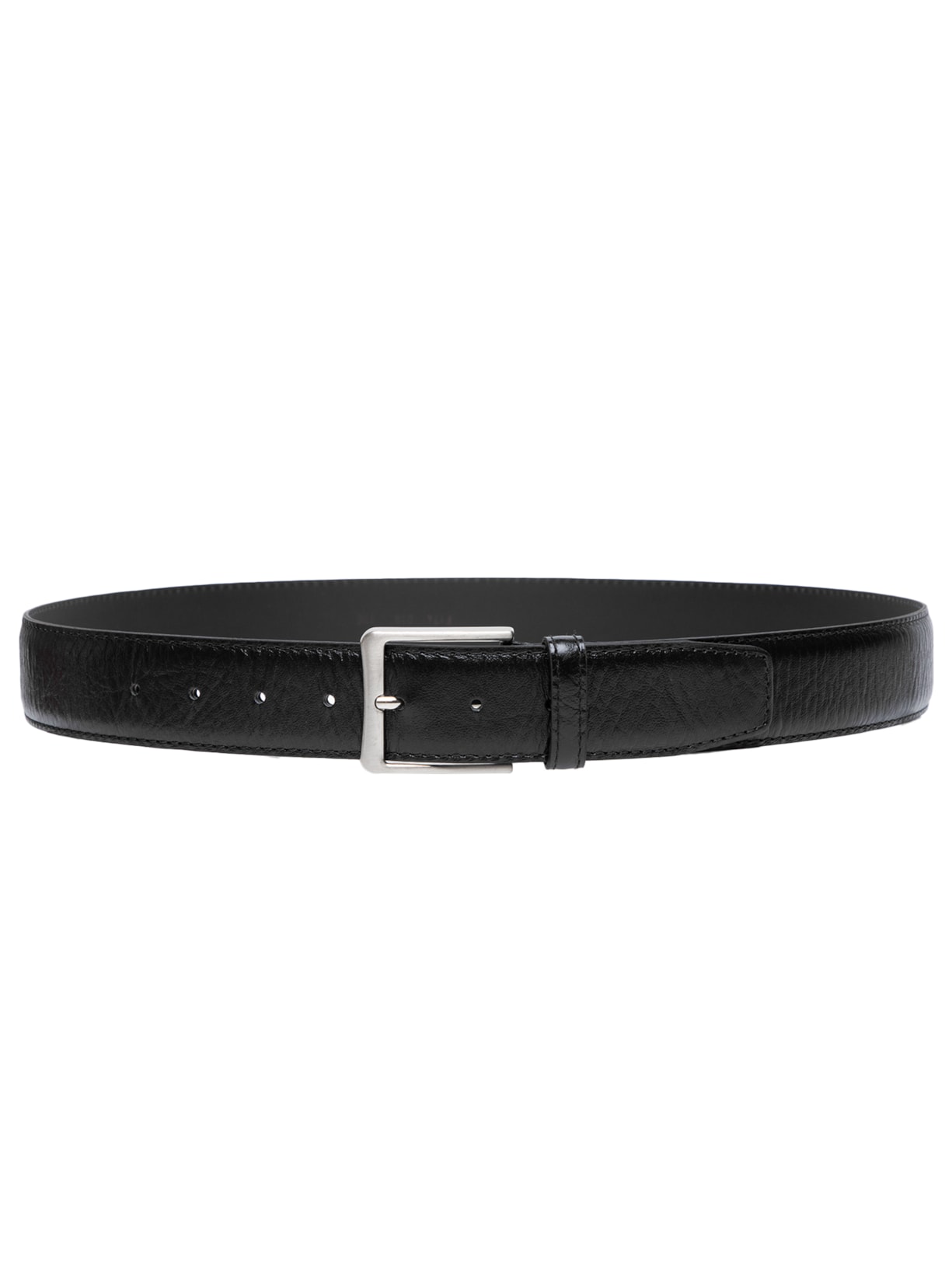 Cinto Masculino Croco Em Couro - Preto