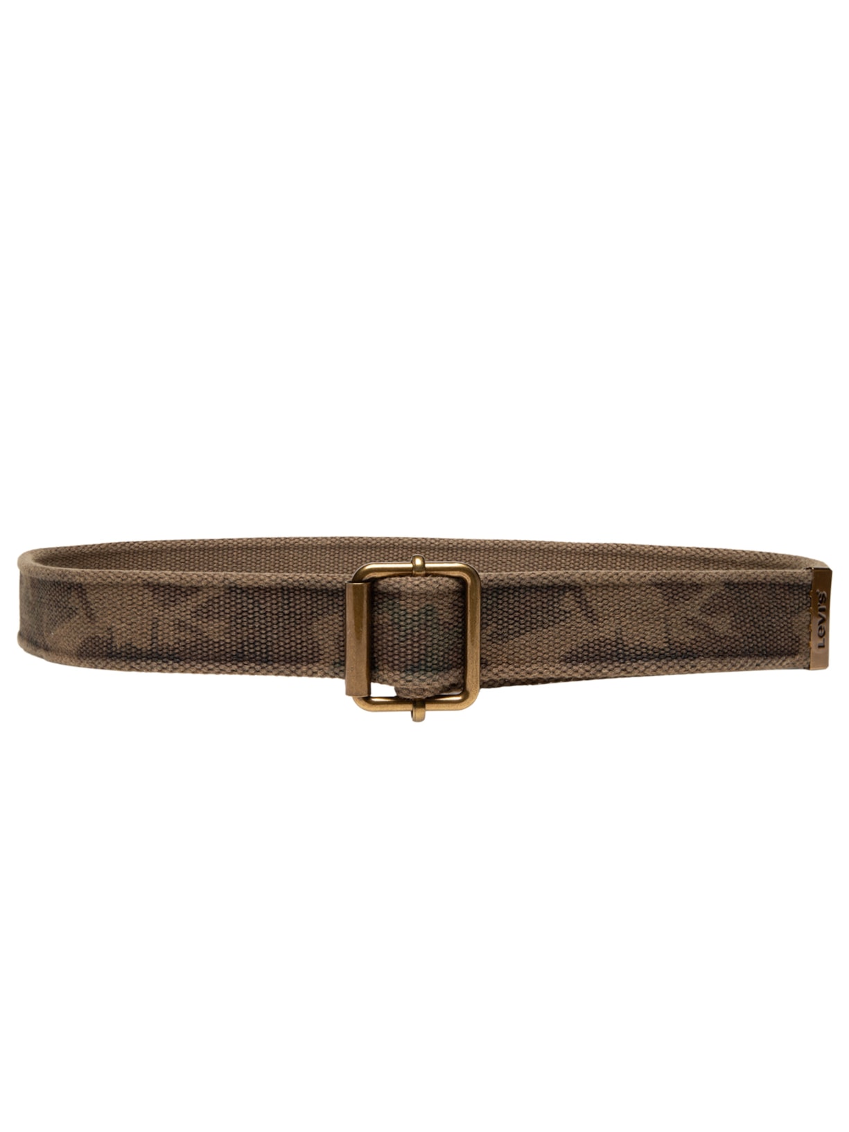 Cinto Masculino De Algodão Lavado Com Fivela Web - Verde