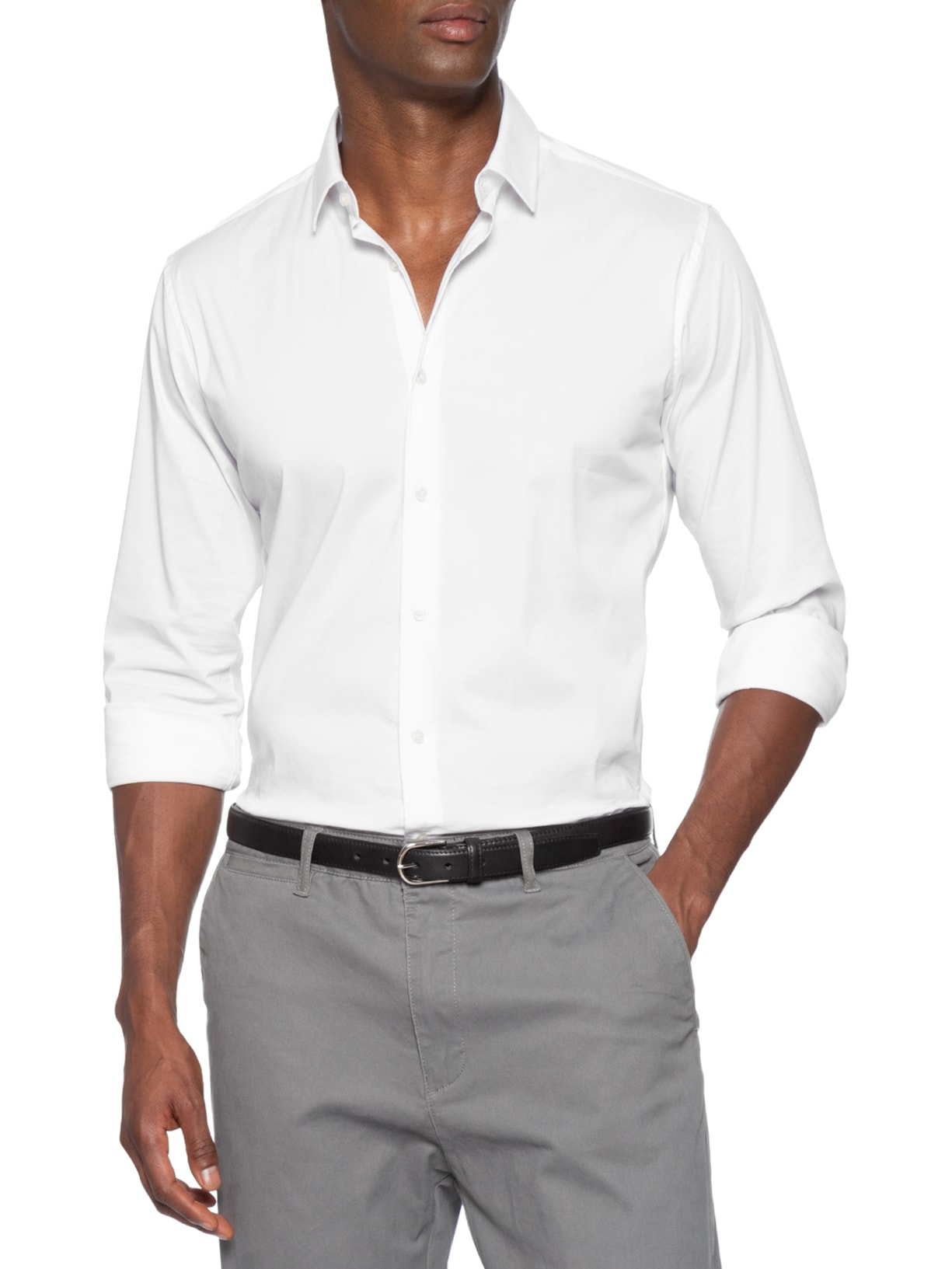 Cinto Masculino De Couro Fine Preto Oficina Reserva