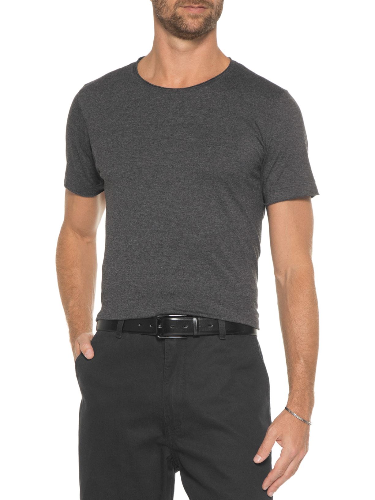 Cinto Masculino De Couro Preto '2 Essential